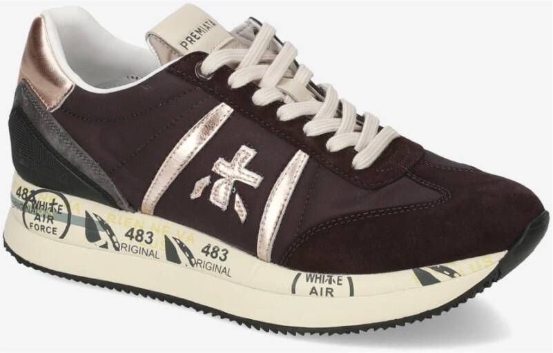 Premiata Stijlvolle Sneakers voor Dagelijks Gebruik Brown Heren