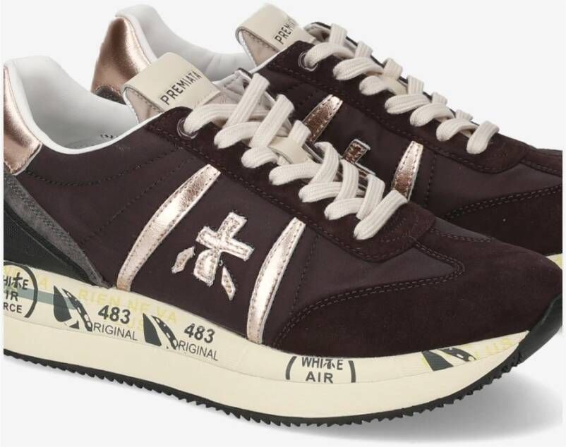 Premiata Stijlvolle Sneakers voor Dagelijks Gebruik Brown Heren