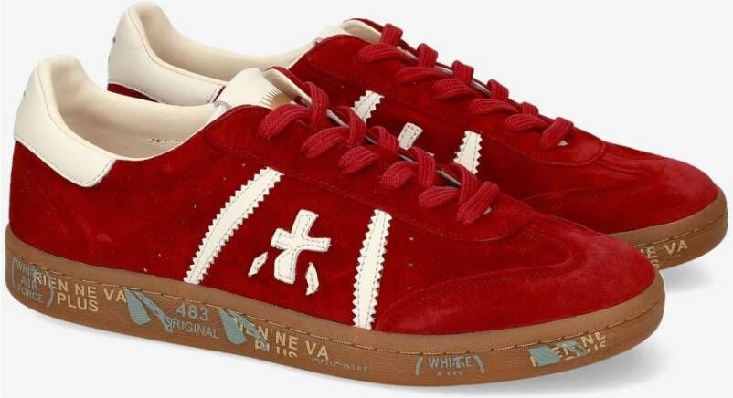 Premiata Stijlvolle Sneakers voor Dagelijks Gebruik Red Heren