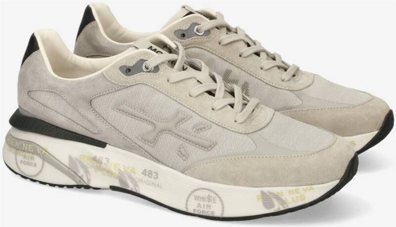 Premiata Stijlvolle Sneakers voor Mannen Beige Heren