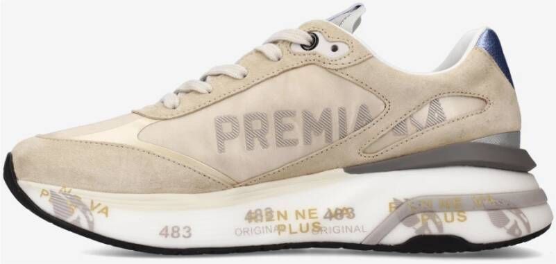 Premiata Stijlvolle Sneakers voor Mannen Beige Heren