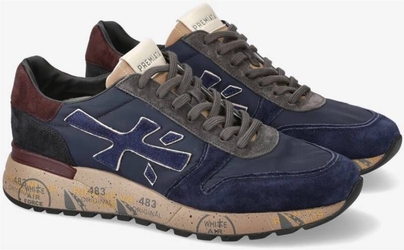 Premiata Stijlvolle Sneakers voor Mannen Blue Heren