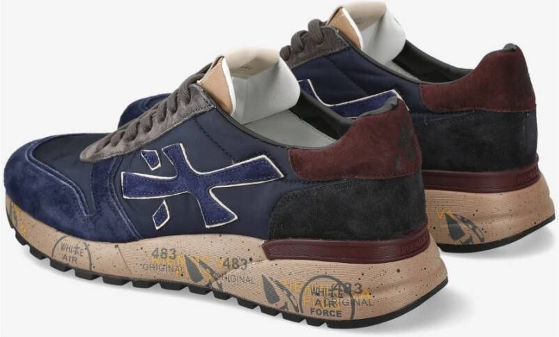 Premiata Stijlvolle Sneakers voor Mannen Blue Heren