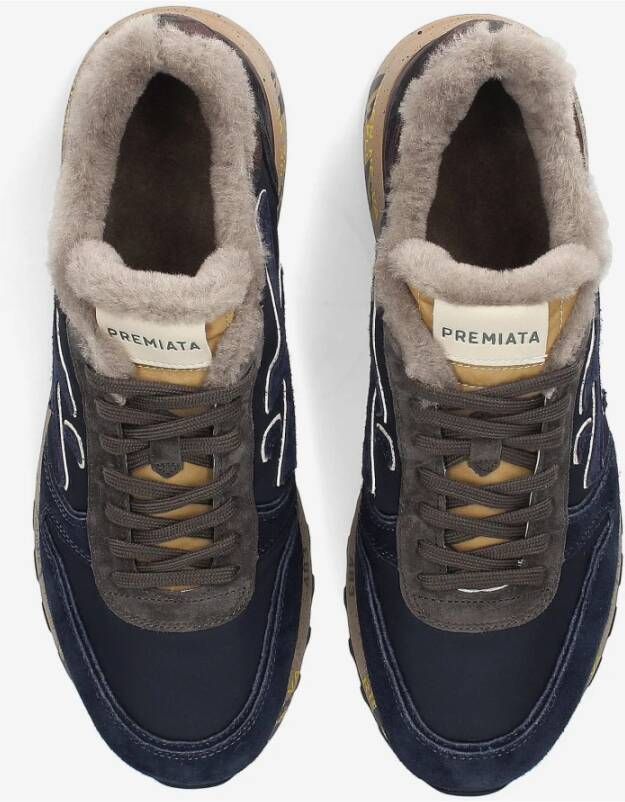 Premiata Stijlvolle Sneakers voor Mannen Blue Heren