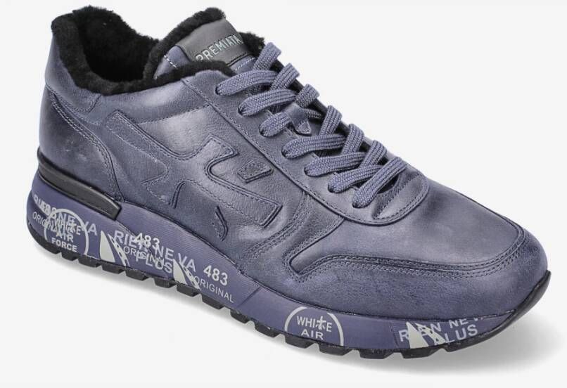 Premiata Stijlvolle Sneakers voor Mannen Blue Heren