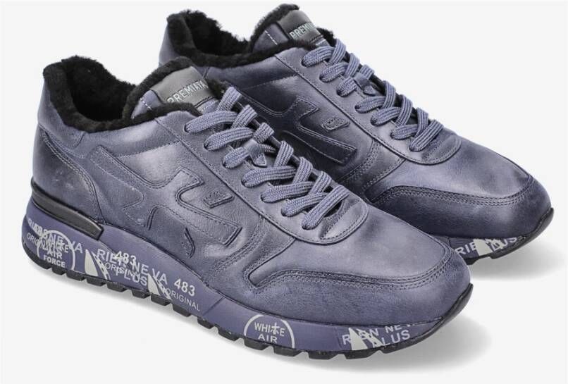 Premiata Stijlvolle Sneakers voor Mannen Blue Heren