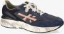 Premiata Navy Blauwe Sneakers met Oranje Details Blue Heren - Thumbnail 4