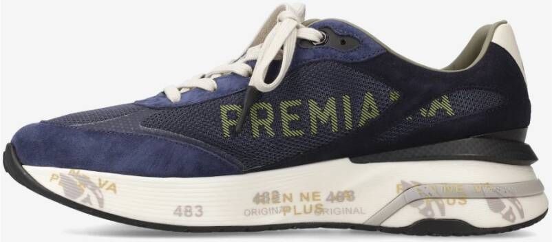 Premiata Stijlvolle Sneakers voor Mannen Blue Heren