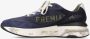 Premiata Navy Blauwe Sneakers met Oranje Details Blue Heren - Thumbnail 5