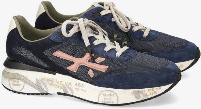 Premiata Stijlvolle Sneakers voor Mannen Blue Heren