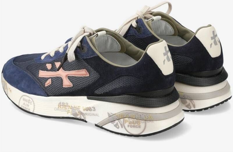 Premiata Stijlvolle Sneakers voor Mannen Blue Heren