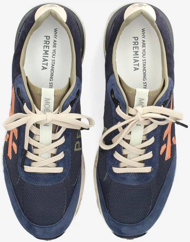 Premiata Stijlvolle Sneakers voor Mannen Blue Heren