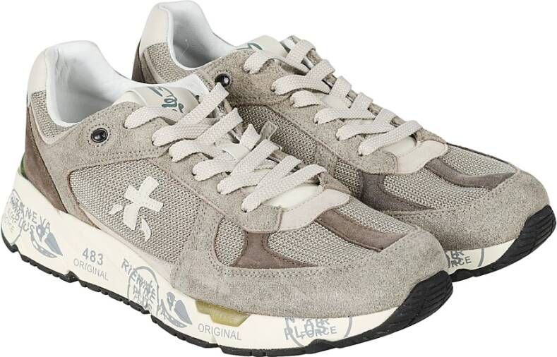 Premiata Stijlvolle Sneakers voor Mannen Gray Heren