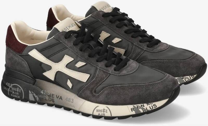 Premiata Stijlvolle Sneakers voor Mannen Gray Heren