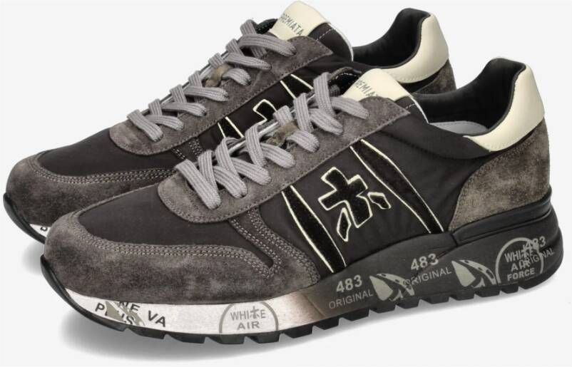 Premiata Stijlvolle Sneakers voor Mannen Gray Heren