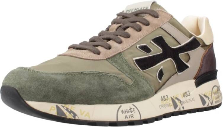 Premiata Stijlvolle Sneakers voor Mannen Green Heren