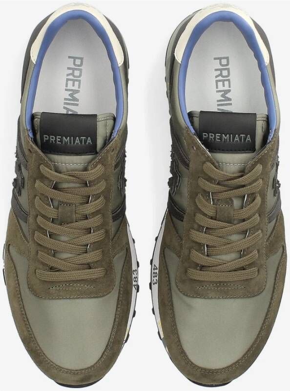 Premiata Stijlvolle Sneakers voor Mannen Green Heren