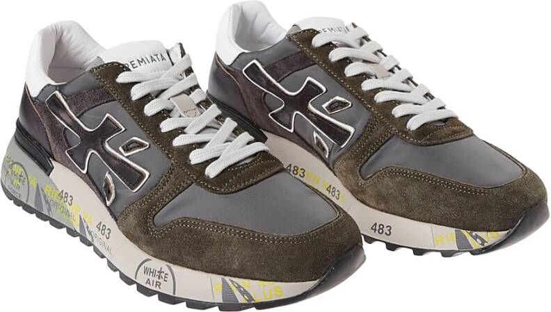 Premiata Stijlvolle Sneakers voor Mannen Green Heren