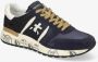 Premiata Blauwe Sneakers met Gele Rubberen Inzet Multicolor Heren - Thumbnail 3