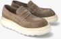 Premiata Suède City Loafers met Vibram zool Brown Heren - Thumbnail 2