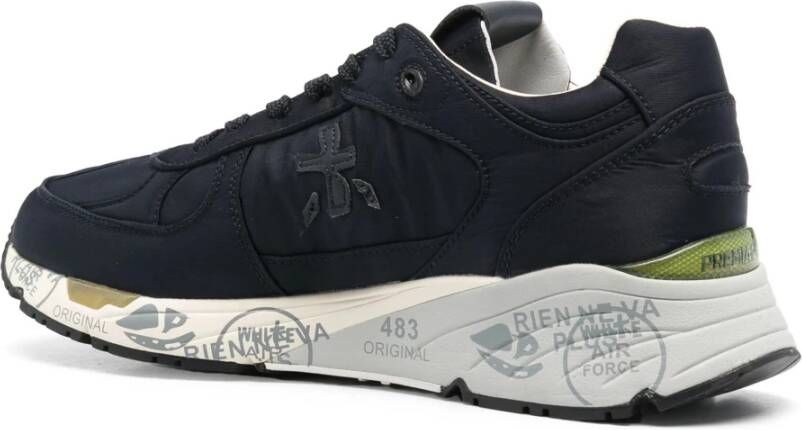 Premiata Suede sneakers met 4 cm zool Blue Heren