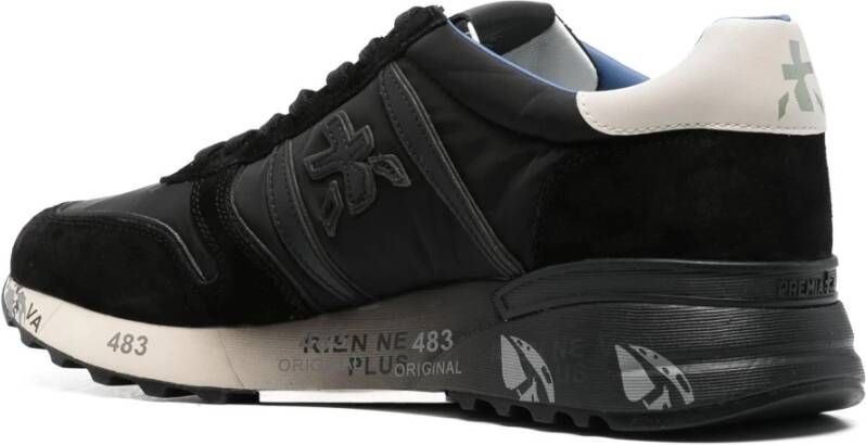 Premiata Suède sneakers met leren voering Black Heren