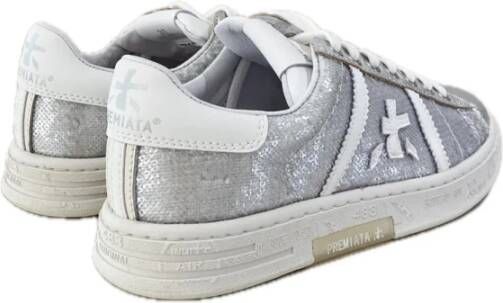 Premiata Tijdloze leren sneakers met casual charme Gray Dames