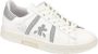 Premiata Tijdloze leren sneakers met iconische details White Dames - Thumbnail 2