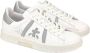 Premiata Tijdloze leren sneakers met iconische details White Dames - Thumbnail 5