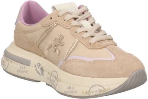 Premiata Tortora Gouden Sneakers Brown Dames