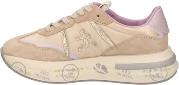 Premiata Tortora Gouden Sneakers Brown Dames