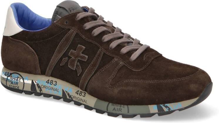 Premiata Vintage Suede Bruine Sneaker Bruin Heren