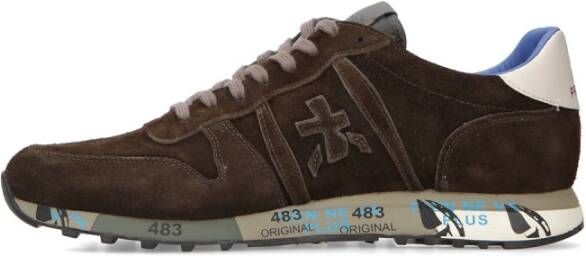 Premiata Vintage Suede Bruine Sneaker Bruin Heren