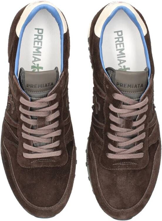 Premiata Vintage Suede Bruine Sneaker Bruin Heren