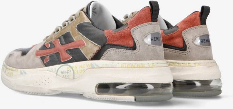 Premiata Wit Uniek Design Sneaker Multicolor Heren