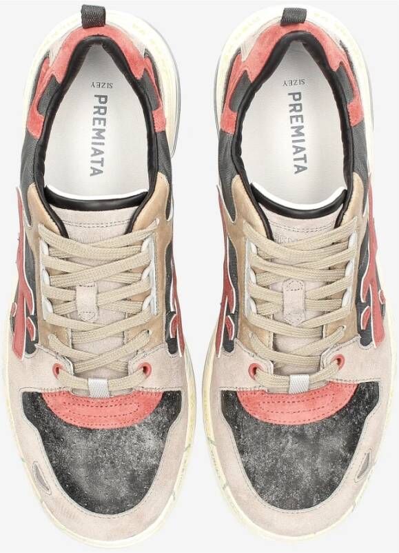 Premiata Wit Uniek Design Sneaker Multicolor Heren