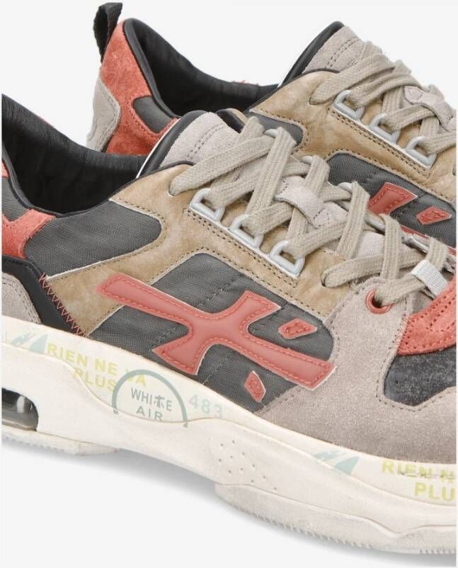 Premiata Wit Uniek Design Sneaker Multicolor Heren