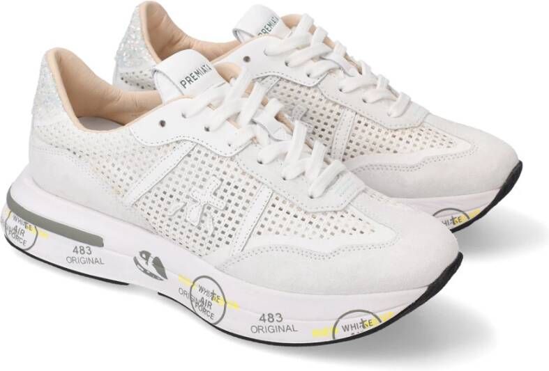 Premiata Witte Cassie Dames Sneakers White Dames