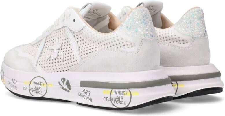 Premiata Witte Cassie Dames Sneakers White Dames