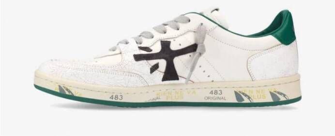 Premiata Witte en groene stadsneakers White Heren