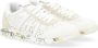 Premiata Witte Geperforeerde Leren Sneaker Lucyd Multicolor Dames - Thumbnail 2