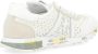 Premiata Witte Geperforeerde Leren Sneaker Lucyd Multicolor Dames - Thumbnail 5