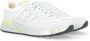 Premiata Witte Geperforeerde Stoffen Sneaker White Heren - Thumbnail 2