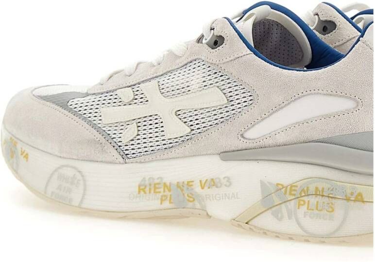 Premiata Witte Heren Sneakers Multicolor Heren