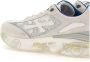 Premiata Leren Logo Sneakers Rubberen Zool White Heren - Thumbnail 13