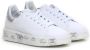 Premiata Witte Leren Sneakers met Zilveren Details White Dames - Thumbnail 2