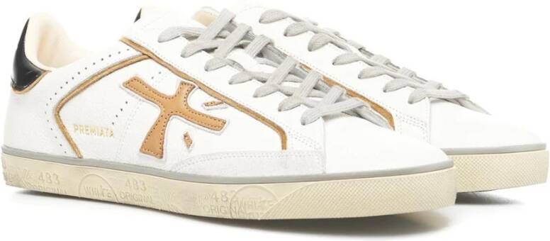 Premiata Witte Leren Sneakers voor Heren Wit Heren