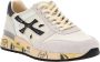 Premiata Mick_6873 Witte Sneaker met Blauwe Vintage Inzetstukken White Heren - Thumbnail 2