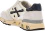 Premiata Mick_6873 Witte Sneaker met Blauwe Vintage Inzetstukken White Heren - Thumbnail 3