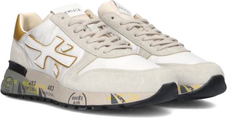 Premiata Witte Mick Lage Sneakers White Heren